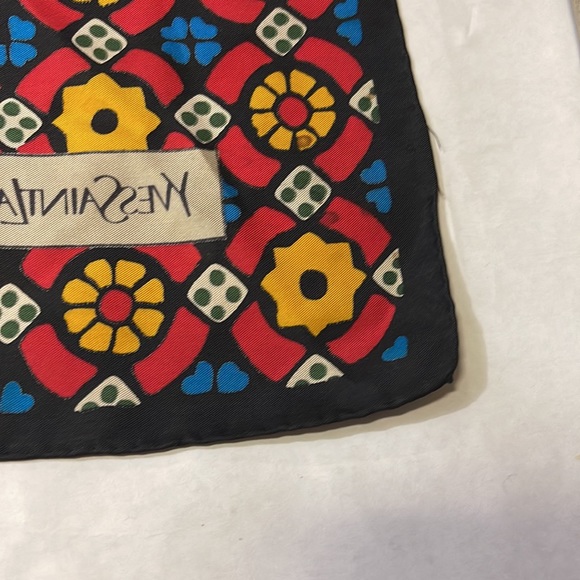 Multicolored Print Hand Rolled Scarf - Picture 6 of 10